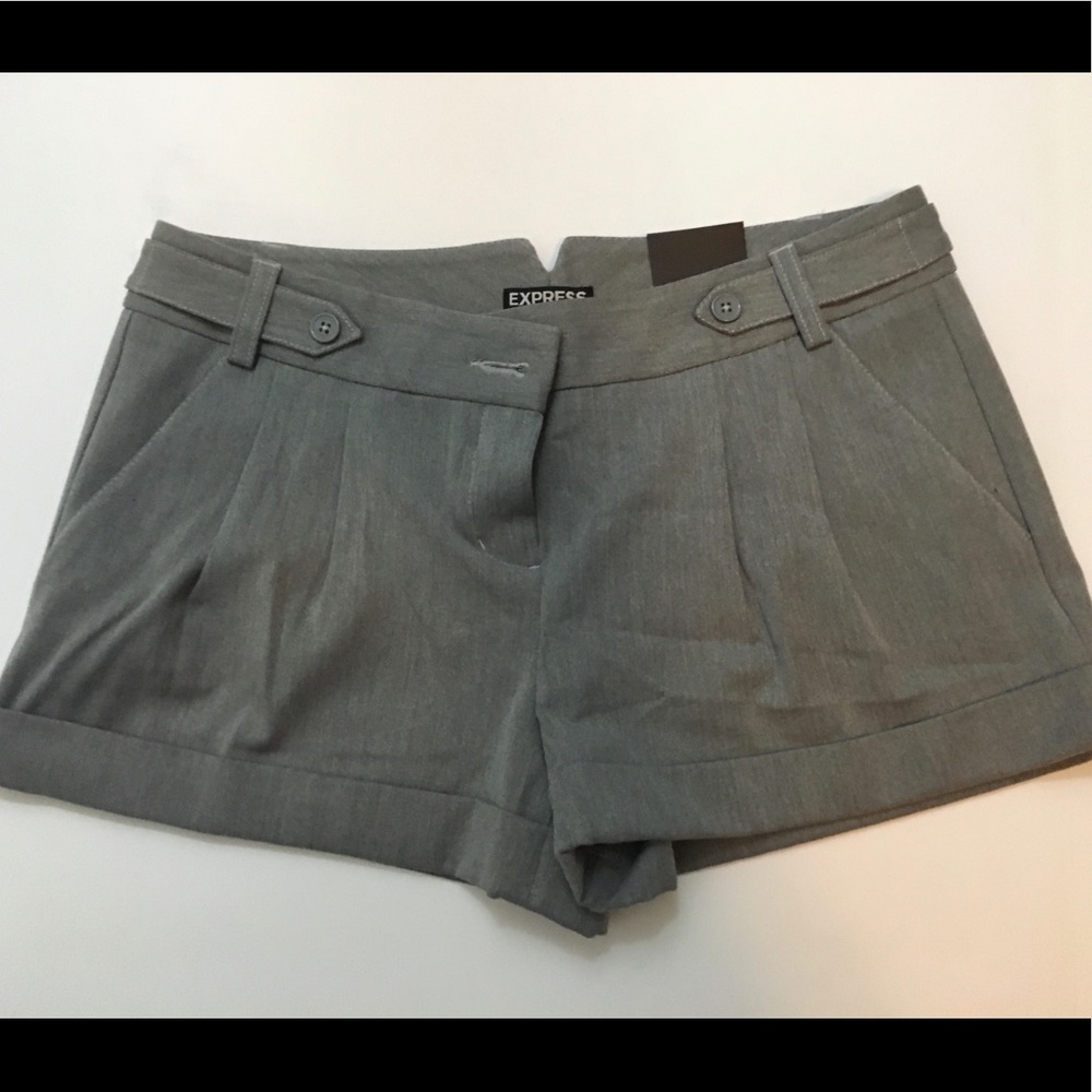 Express Gray Dress Shorts. Size 6 NWT